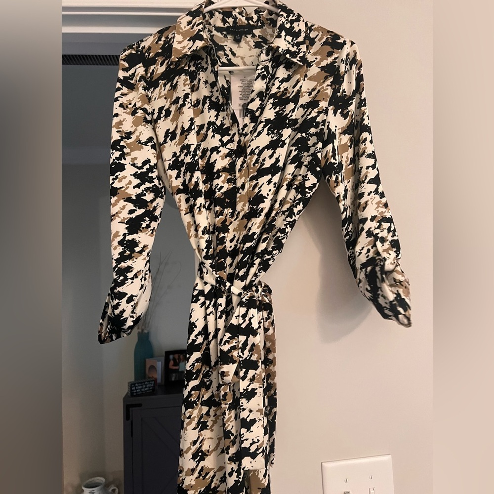 The limited size small women’s belted shirt dress